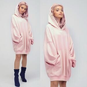 Selkie Pink Frosting Pillow Hoodie Size Small Baggy Gorpcore Oversized